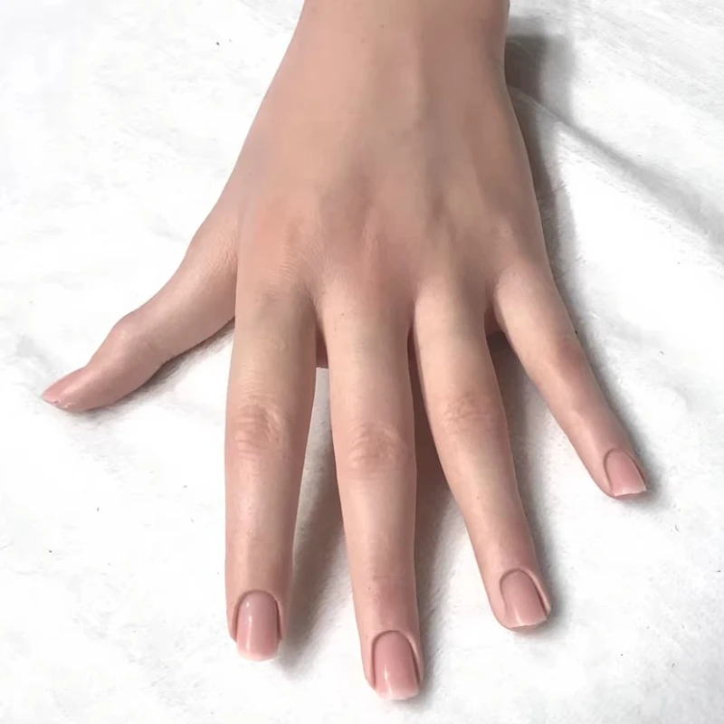 Nail Art Foto - Mano de silicona de simulación para