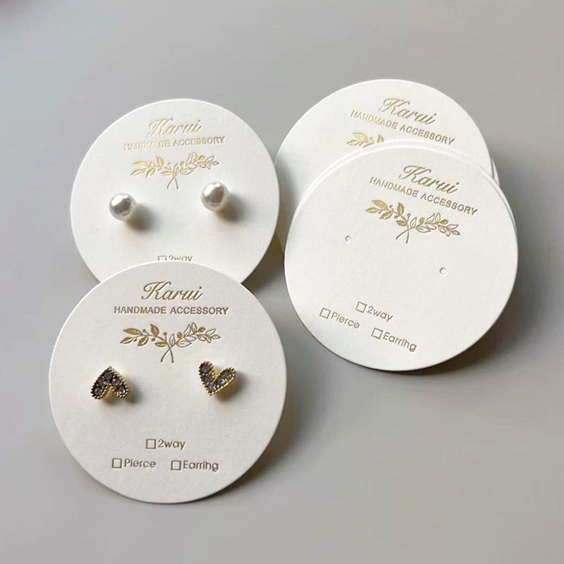 Nail Art Gold - Tarjeta de exhibición de pendientes personalizada,