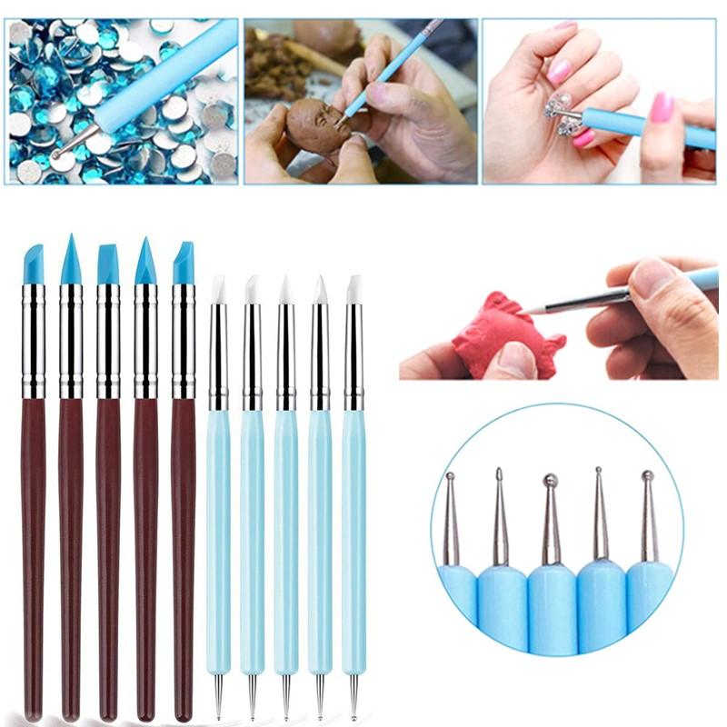 Nail Art Dotting Tool - Juego de 1/10/15 Piezas de Bolígrafos