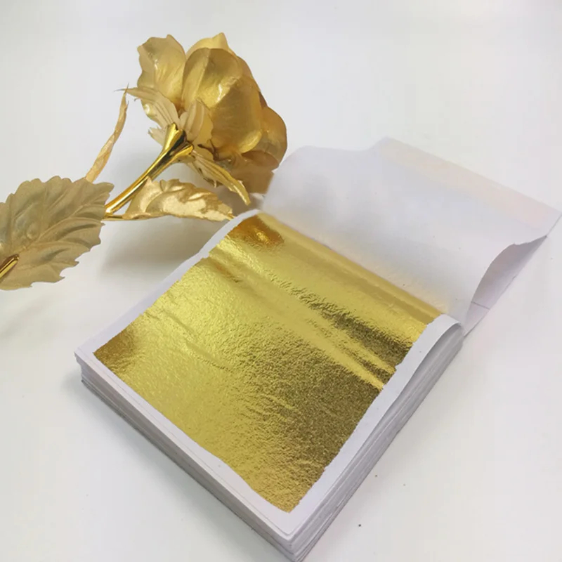 100 hojas de papel de imitació - Nail Art Gold reseña y precio