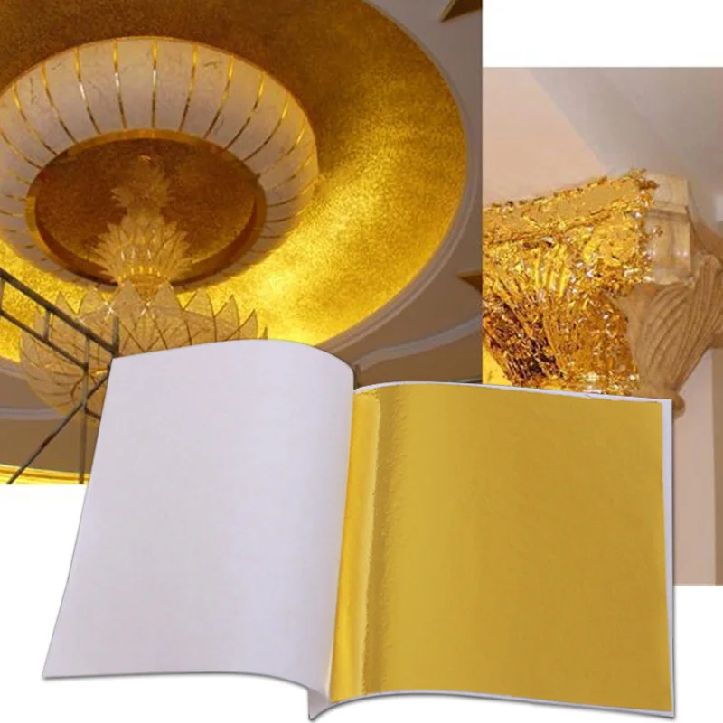 100 hojas de papel de imitació - Nail Art Gold reseña y precio