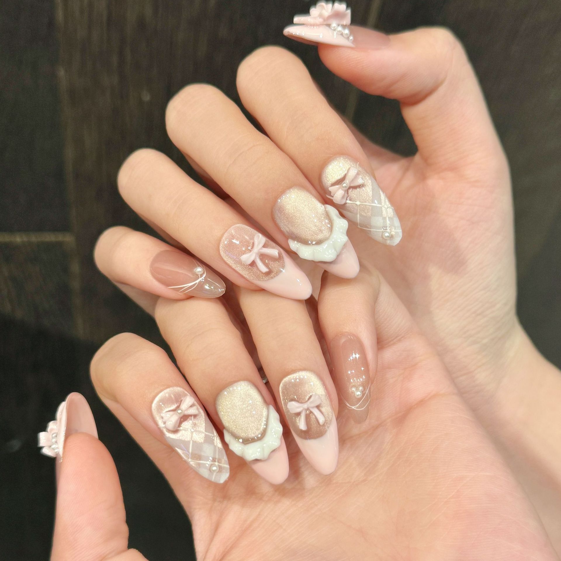 10 Uds. De uñas postizas hecha - Nail Art Y2K reseña y precio