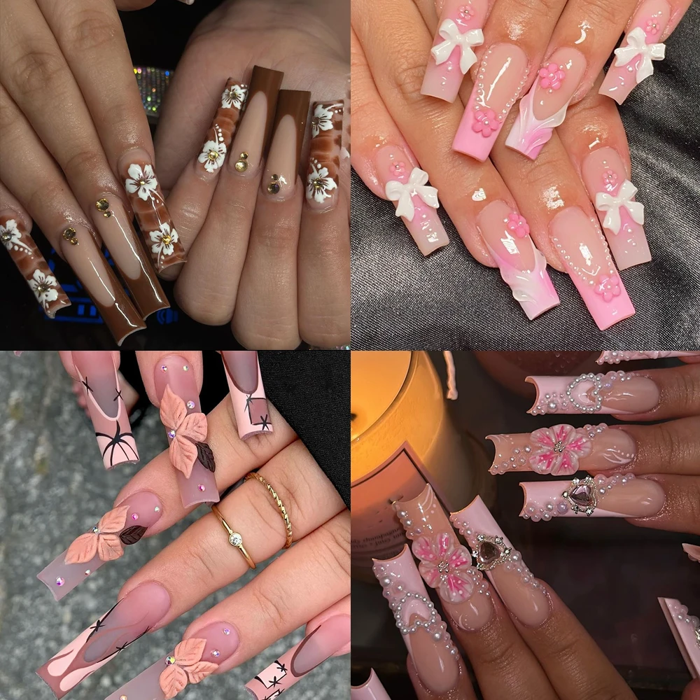 10 Uds. Hecho a mano francés d - Nail Art Xl reseña y precio