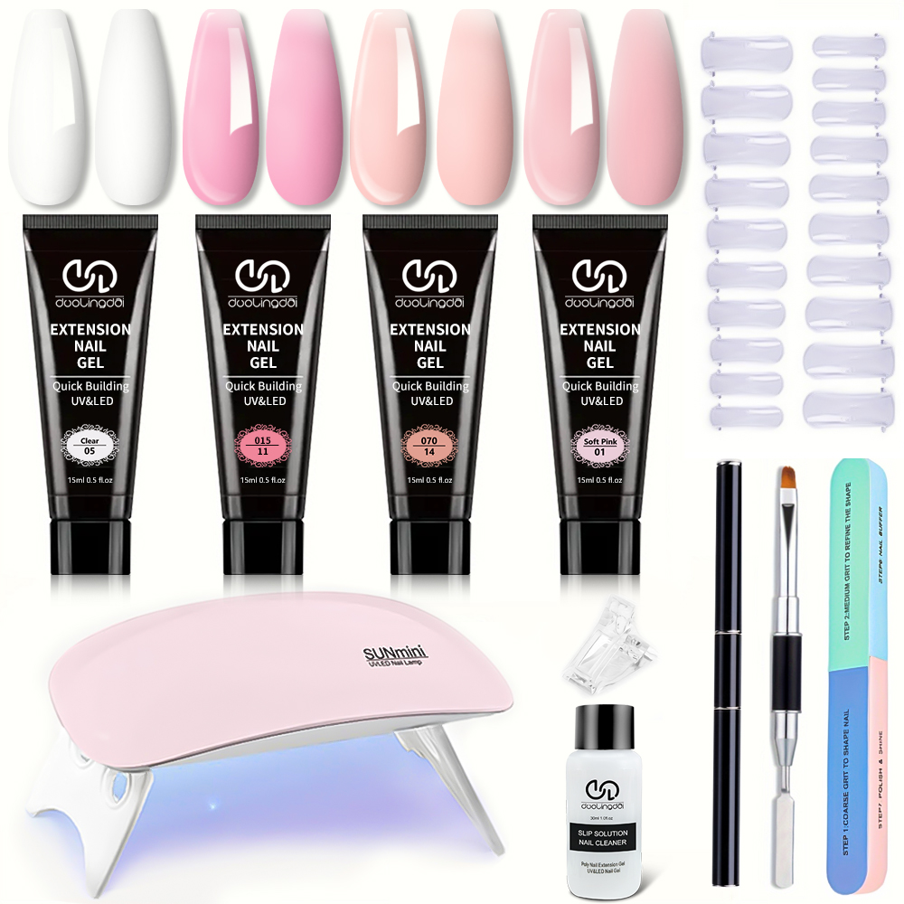 Kit de extensión de uñas de po - Polygel Nail Kit reseña y precio