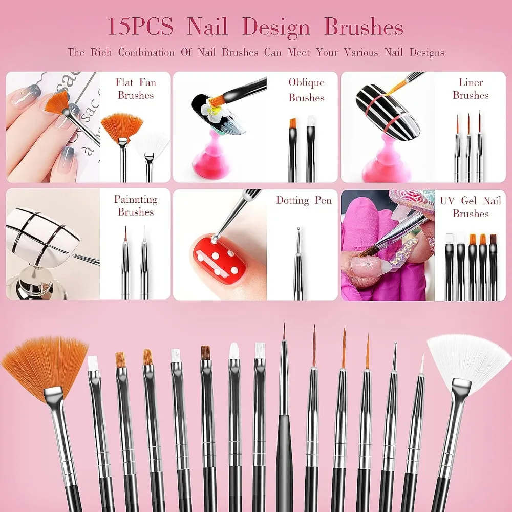 32 pinceles para decoración de - Nail Art Dotting Tool reseña y precio