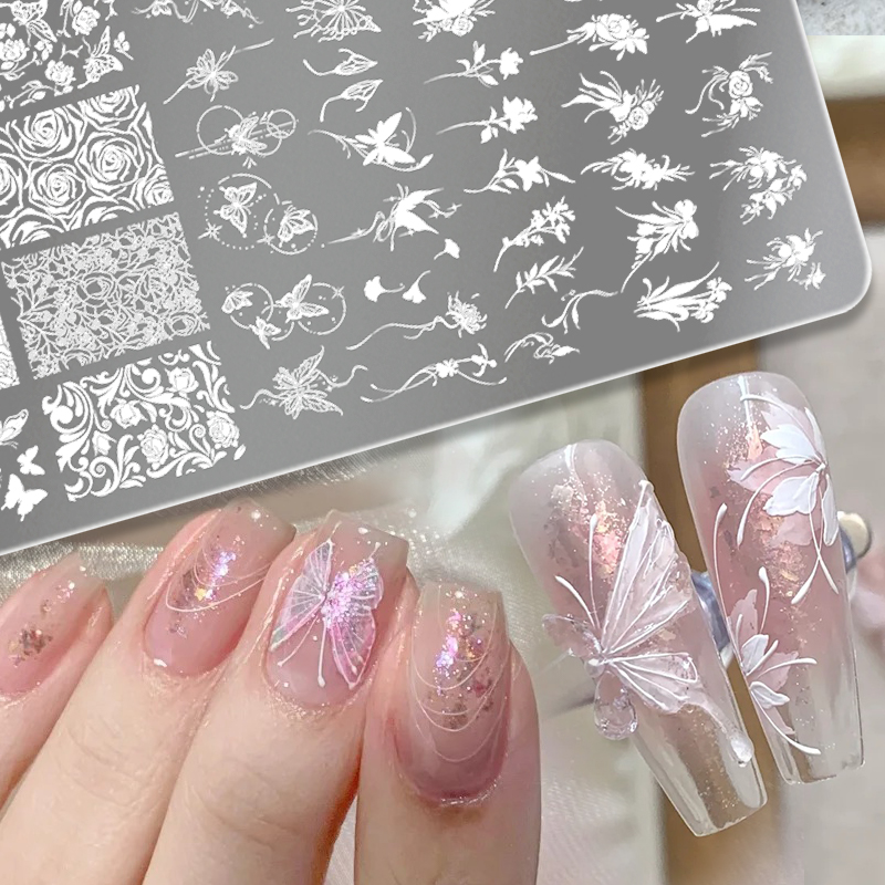 BORN PRETTY Hojas Flor Nail Ar - Nail Art Foto reseña y precio