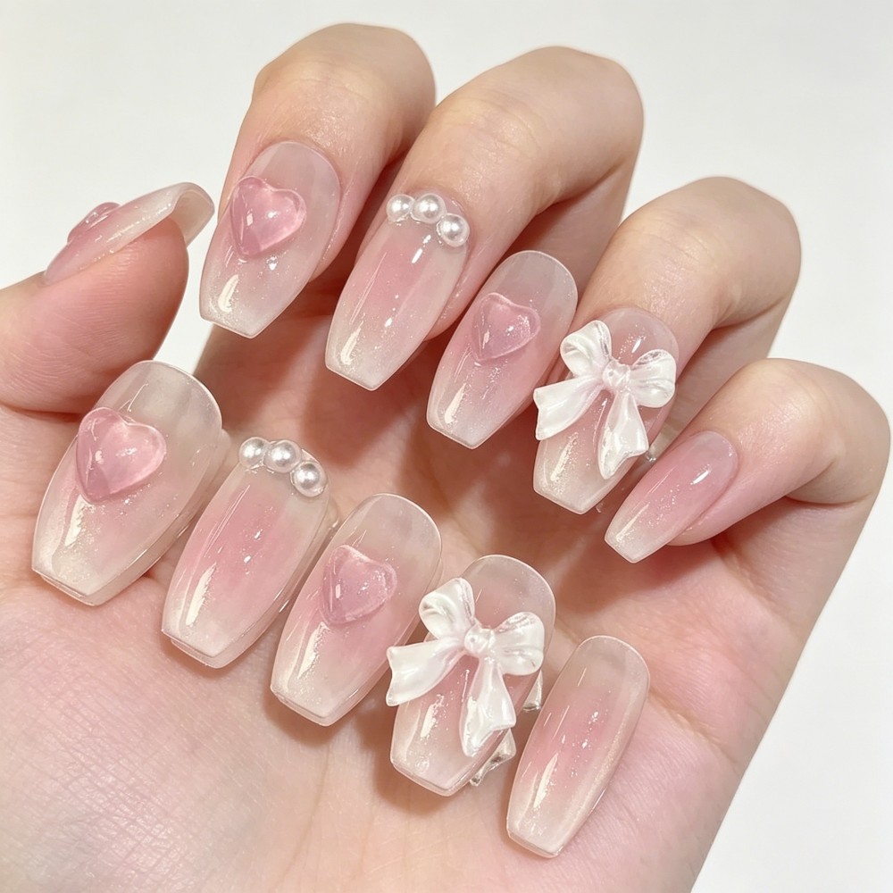 Uñas Postizas Cortas Y2K para  - Nail Art Y2K reseña y precio