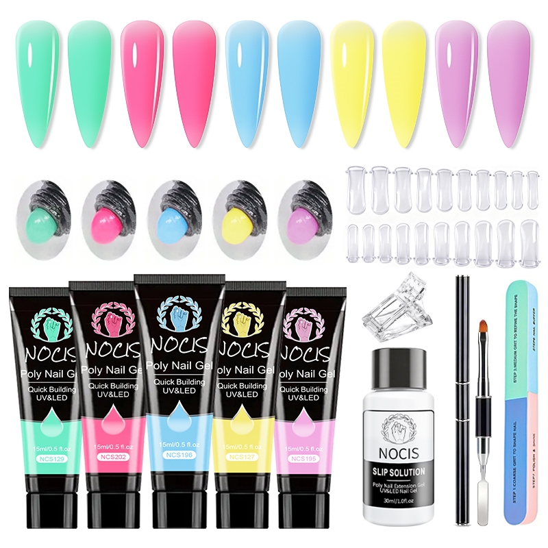 Kit de Gel para Uñas NOCIS - 5 - Polygel Nail Kit reseña y precio