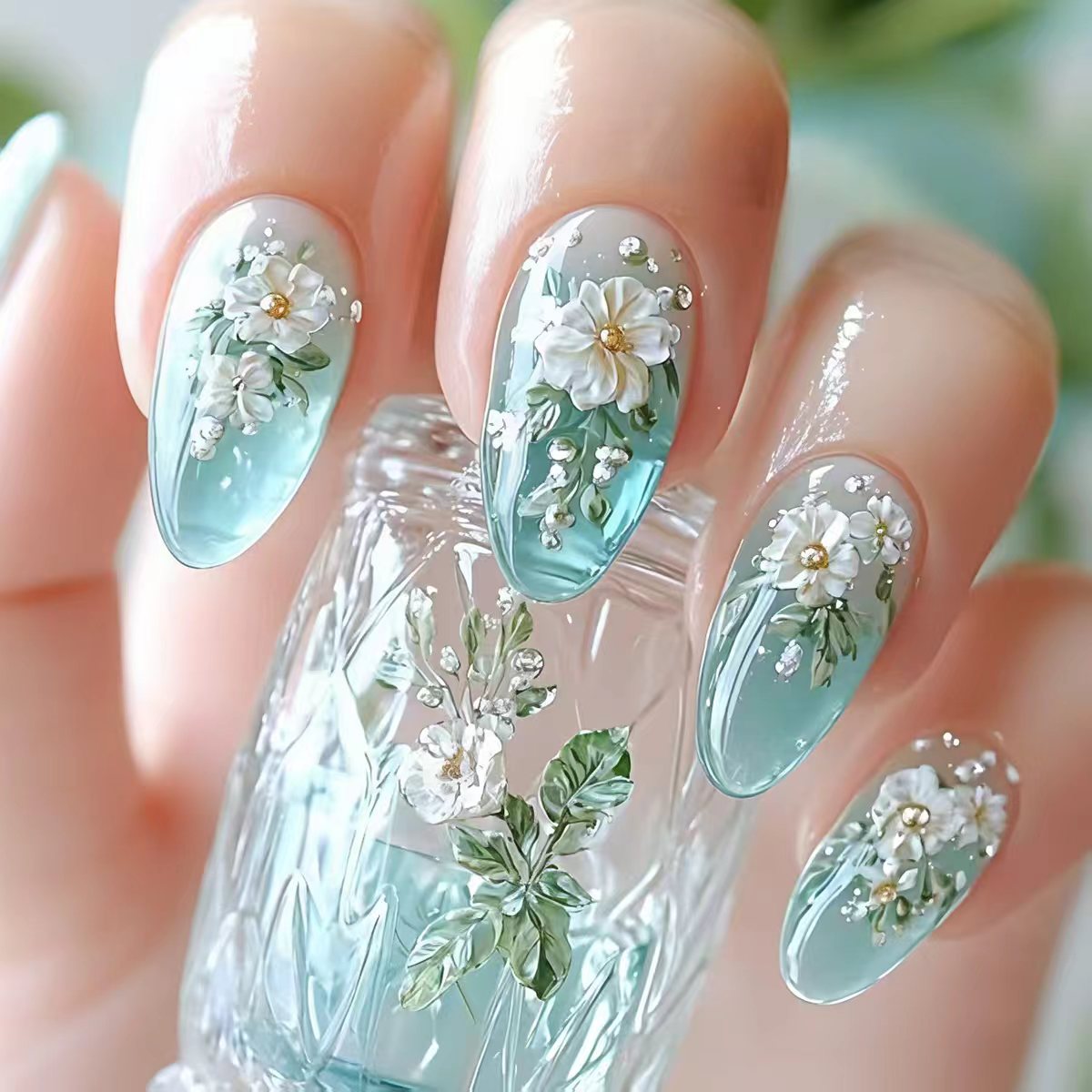 Uñas postizas medianas para mu - Nail Art Y2K reseña y precio