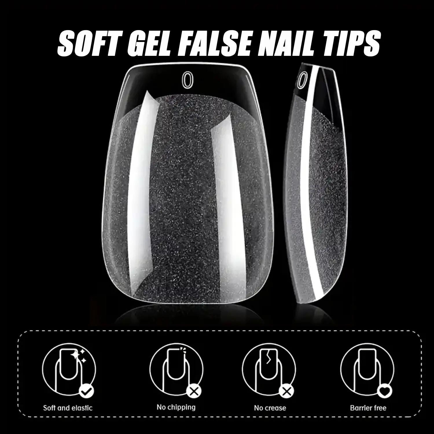 120 Uñas Postizas Tipo Ataúd,  - Nail Art Xl reseña y precio
