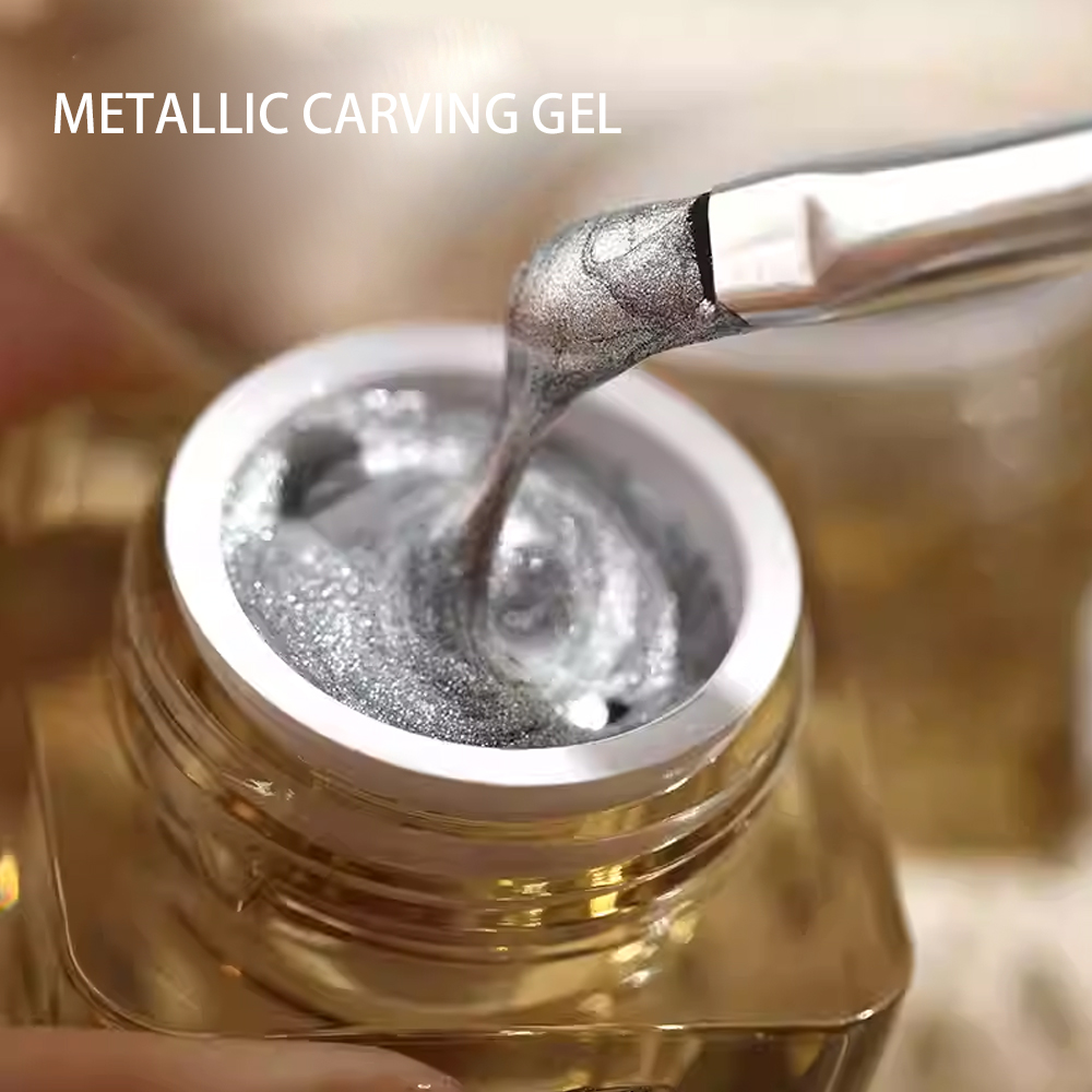 Gel Metálico para Esculpir Uña - Nail Art Gold reseña y precio