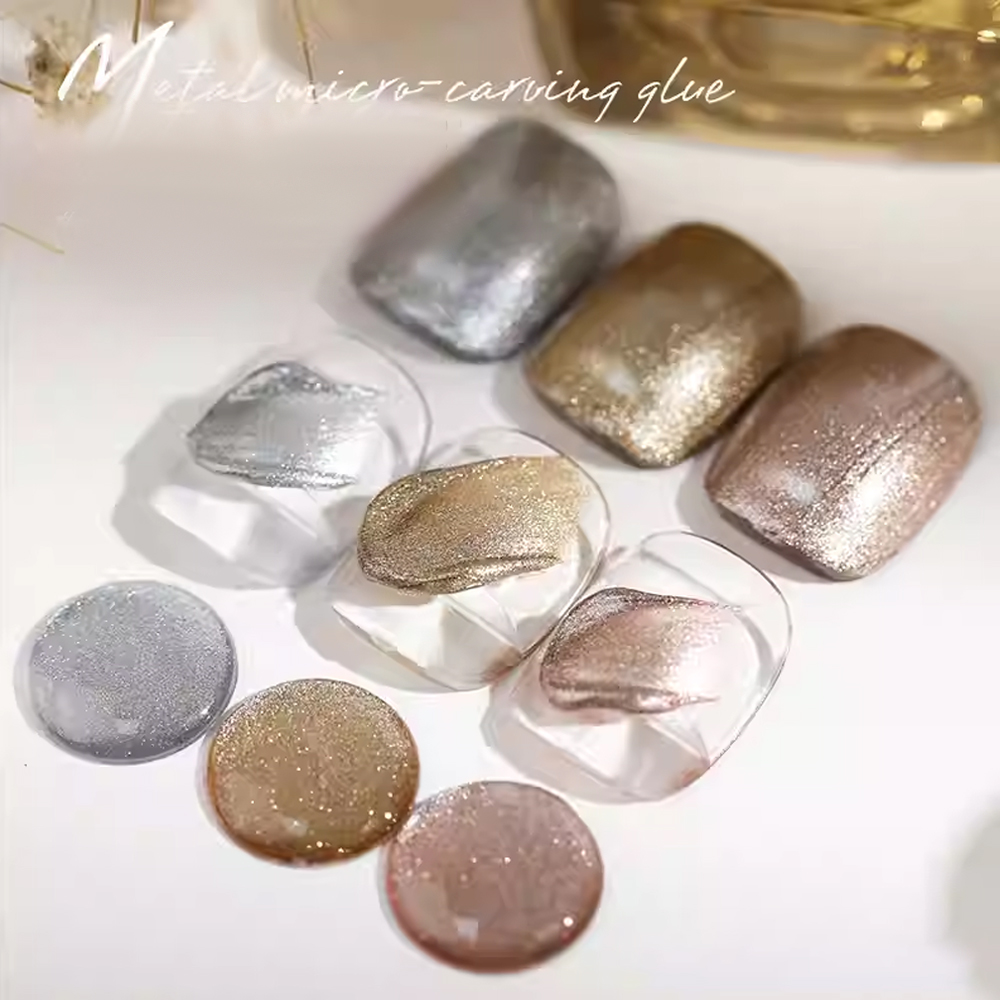 Gel Metálico para Esculpir Uña - Nail Art Gold reseña y precio