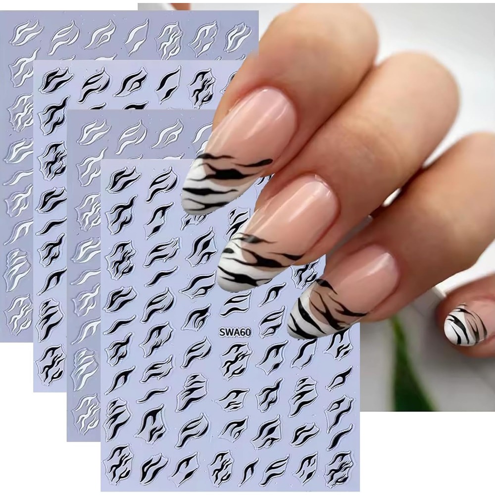 Pegatinas de Uñas con Estampad - Nail Art Zebra Design reseña y precio