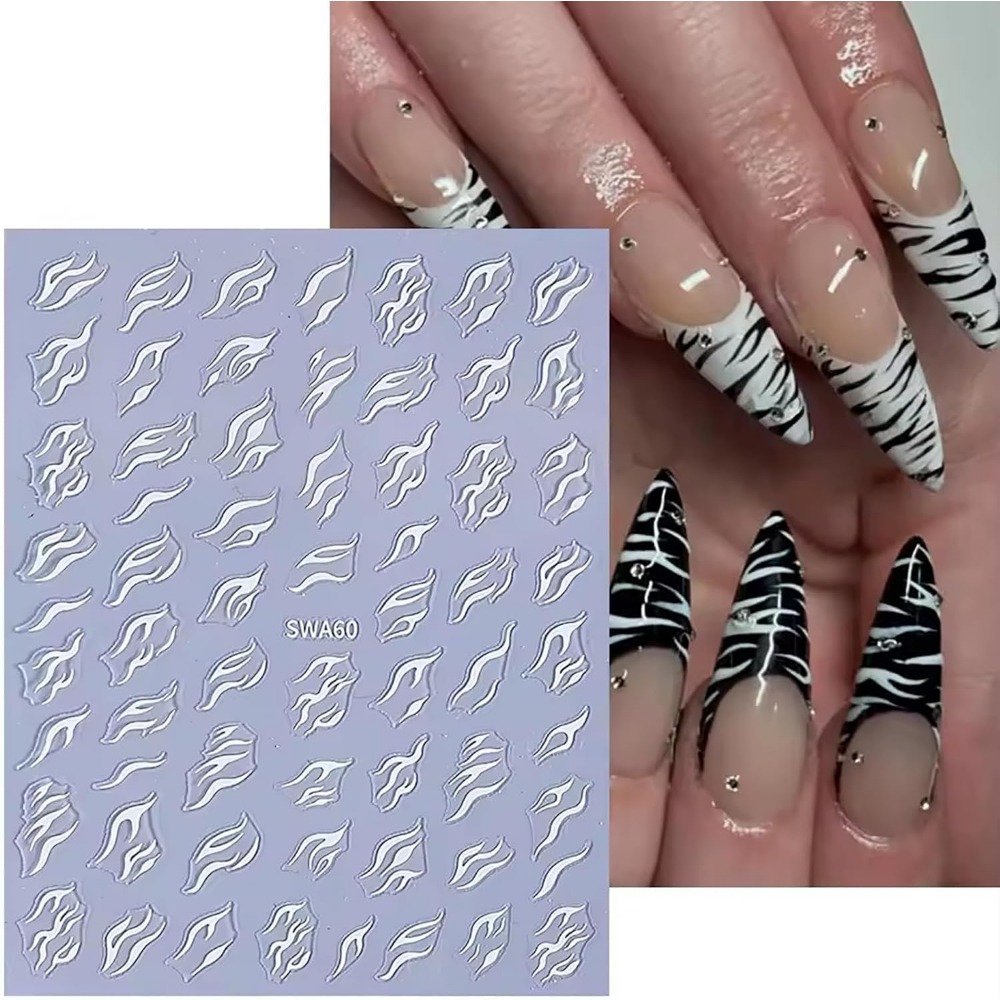 Pegatinas de Uñas con Estampad - Nail Art Zebra Design reseña y precio