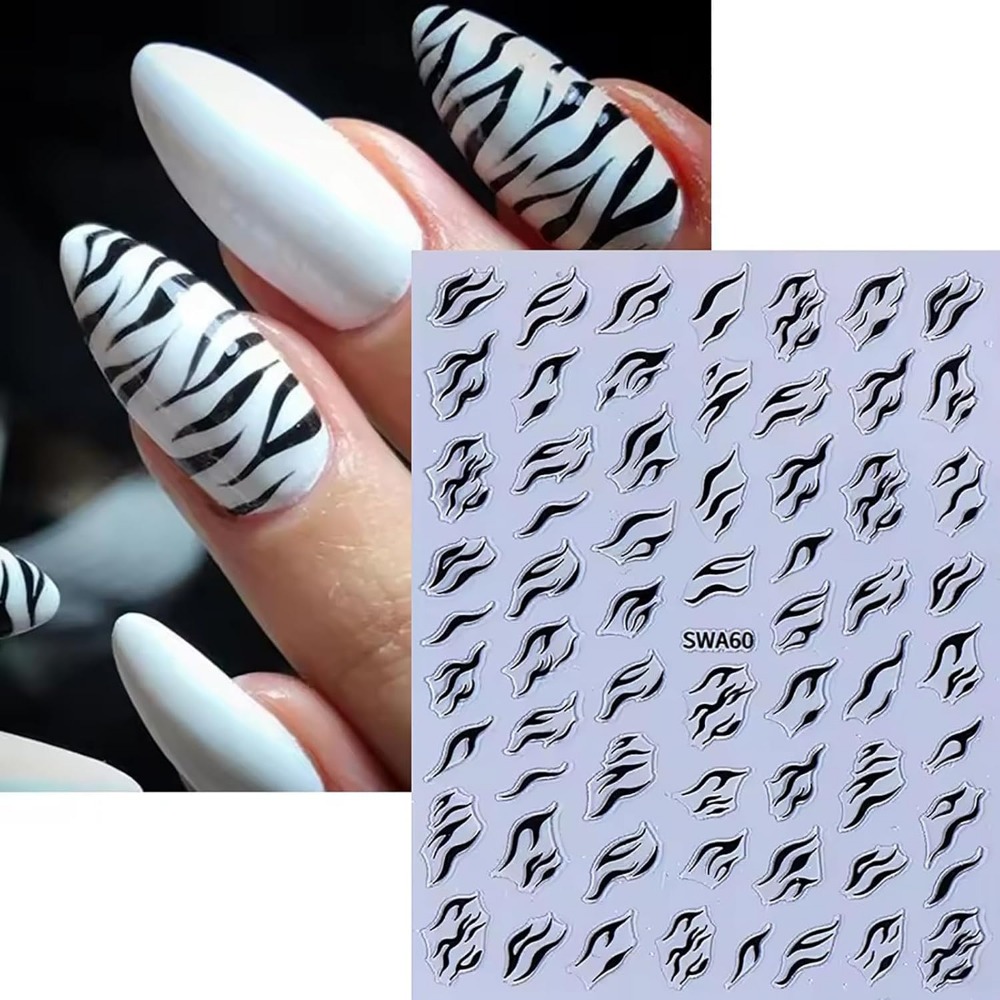 Pegatinas de Uñas con Estampad - Nail Art Zebra Design reseña y precio