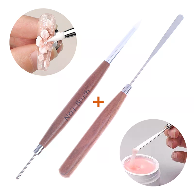 Juego de 2 plumas de silicona  - Nail Art Dotting Tool reseña y precio
