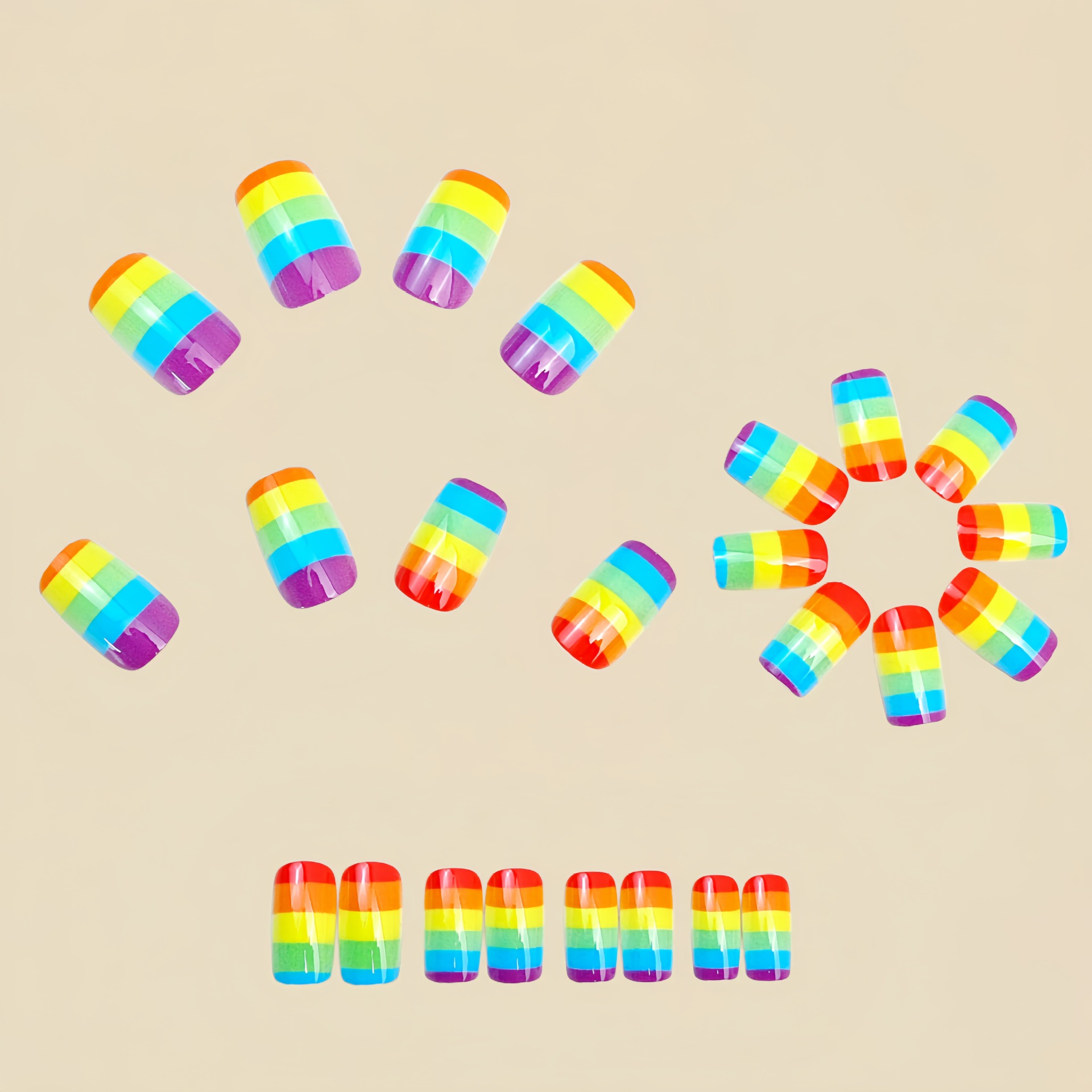 24 piezas/juego de uñas postiz - Nail Art Y2K reseña y precio