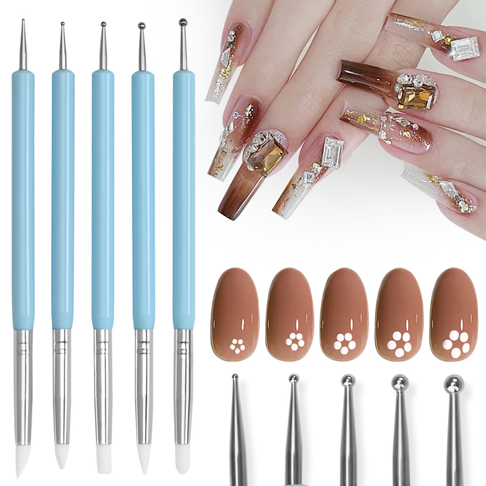 Juego de 1/3/5/6 pinceles para - Nail Art Dotting Tool reseña y precio