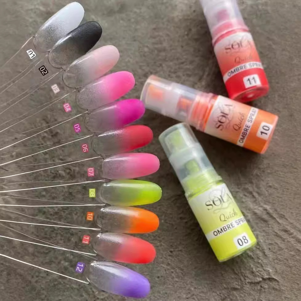 Pastel neón degradado arte de  - Nail Art Ombre Glitter reseña y precio