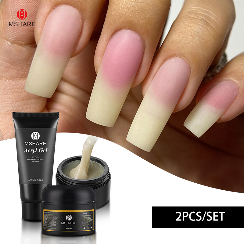 MSHARE 2 unids/set 30g/60g acr - Polygel Nail Kit reseña y precio